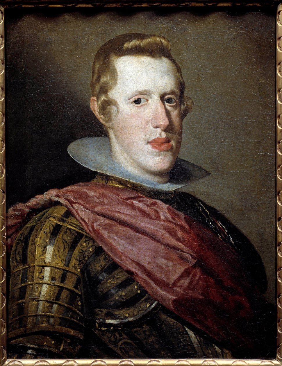 Portret Filipa IV (1605-1665), króla Hiszpanii. Obraz Diego Rodrigueza de Silva y Velasquez (1599-1660) autorstwa Diego Velázquez