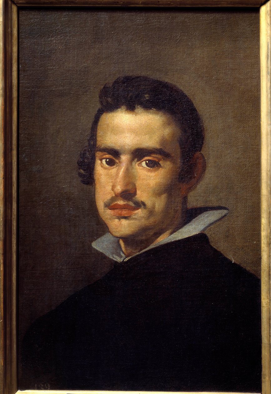 Portret młodego mężczyzny (domniemany autoportret). Obraz Diego Rodrigueza de Silva y Velasquez (1599-1660) autorstwa Diego Velázquez