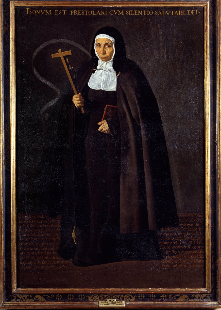 Portret matki Jeronimy de la Fuente. Obraz Diego Rodrigueza de Silva y Velasquez (1599-1660) autorstwa Diego Velázquez