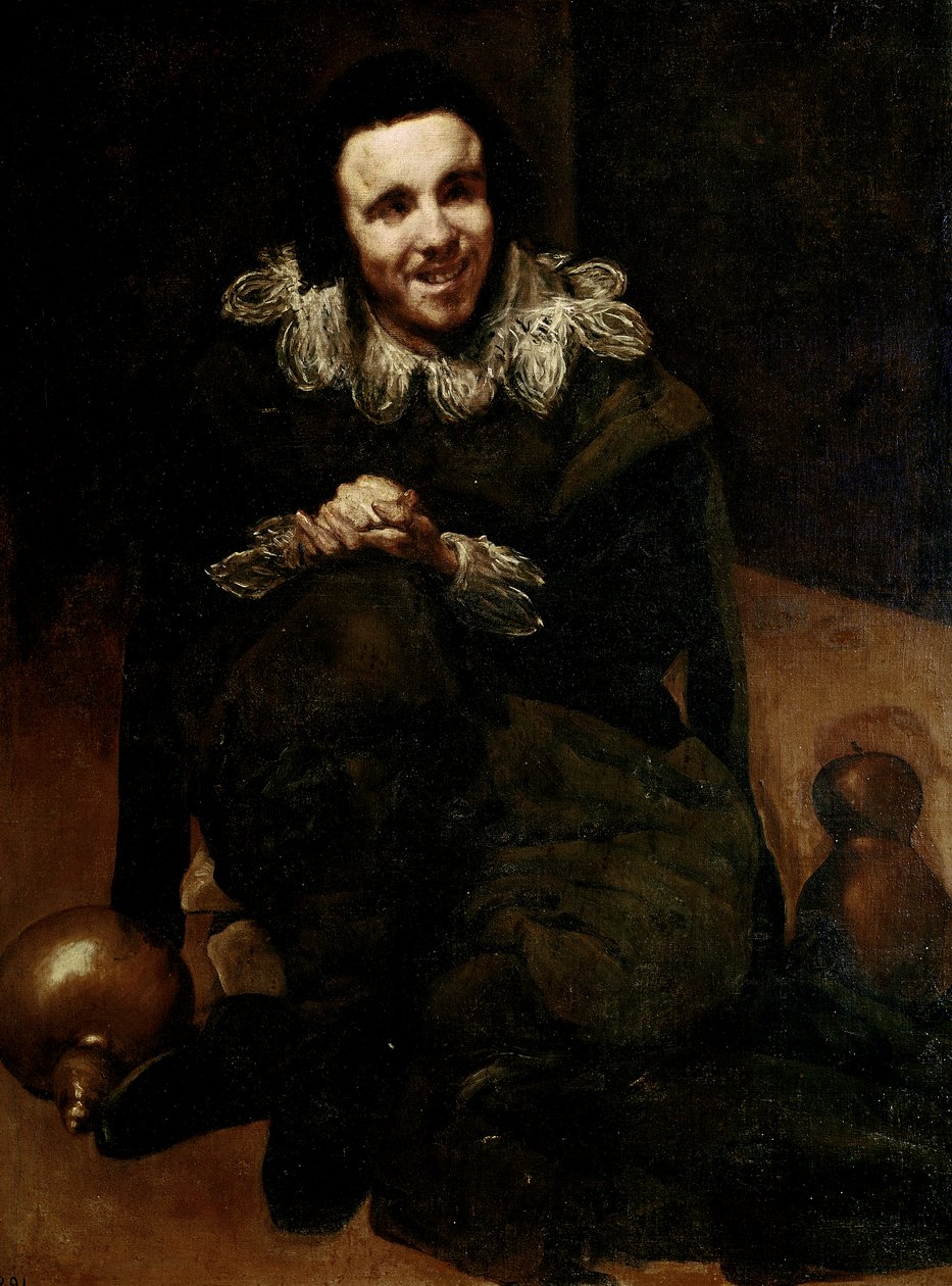 Portret Buffone Calabacillas, ok. 1639 (olej na płótnie) autorstwa Diego Rodriguez de Silva y Velazquez