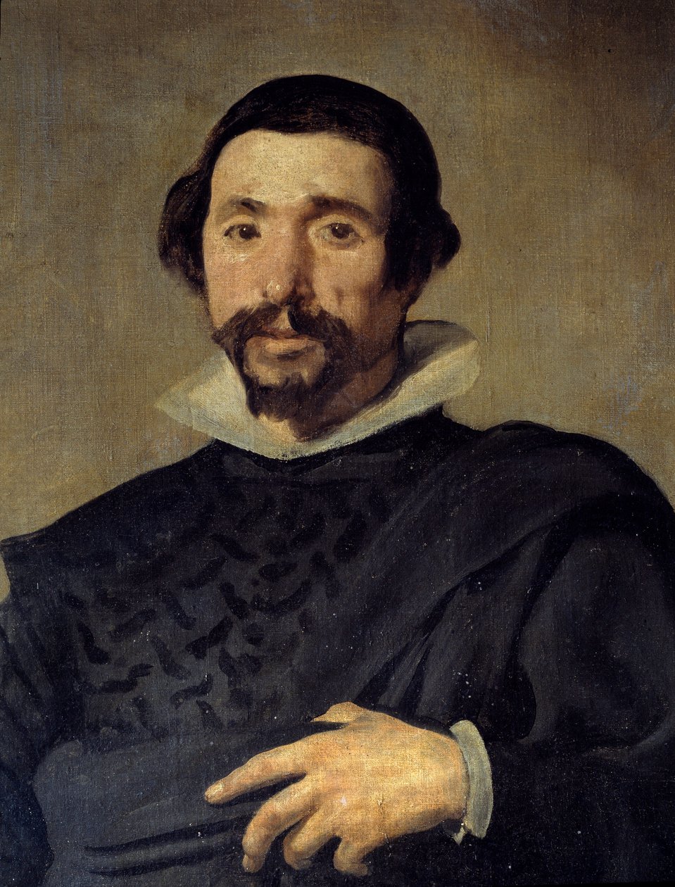 Portret błazna Pabla z Valladolid. Szczegół. Obraz Diego Rodrigueza de Silva y Velasquez (1599-1660), około 1636-1637. Olej na płótnie. Wymiary: 2,09 X 1,23m. Madryt, Muzeum Du Prado autorstwa Diego Velázquez