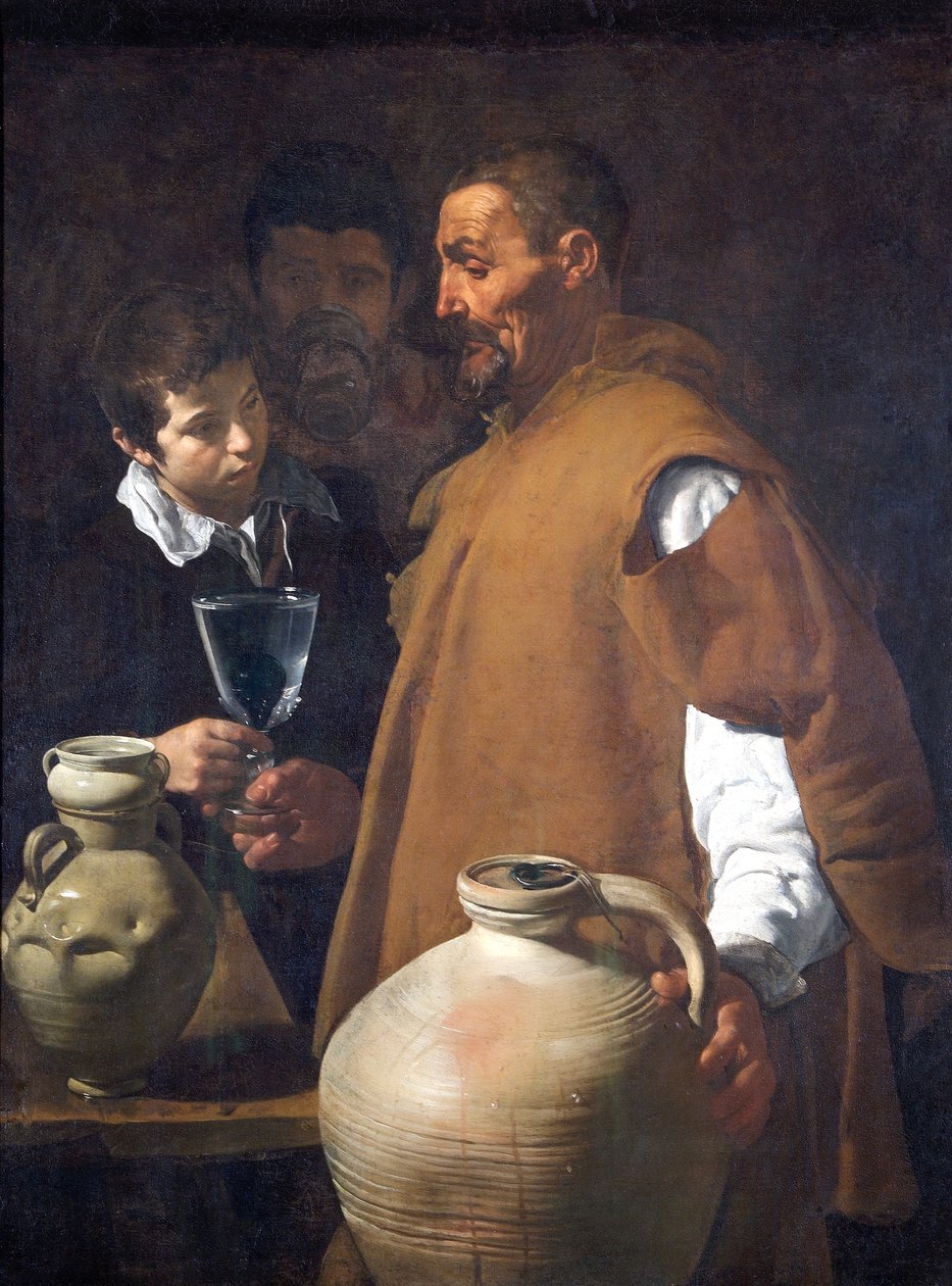 Sprzedawca wody z Sewilli, ok. 1620 r. (olej na płótnie) autorstwa Diego Velázquez