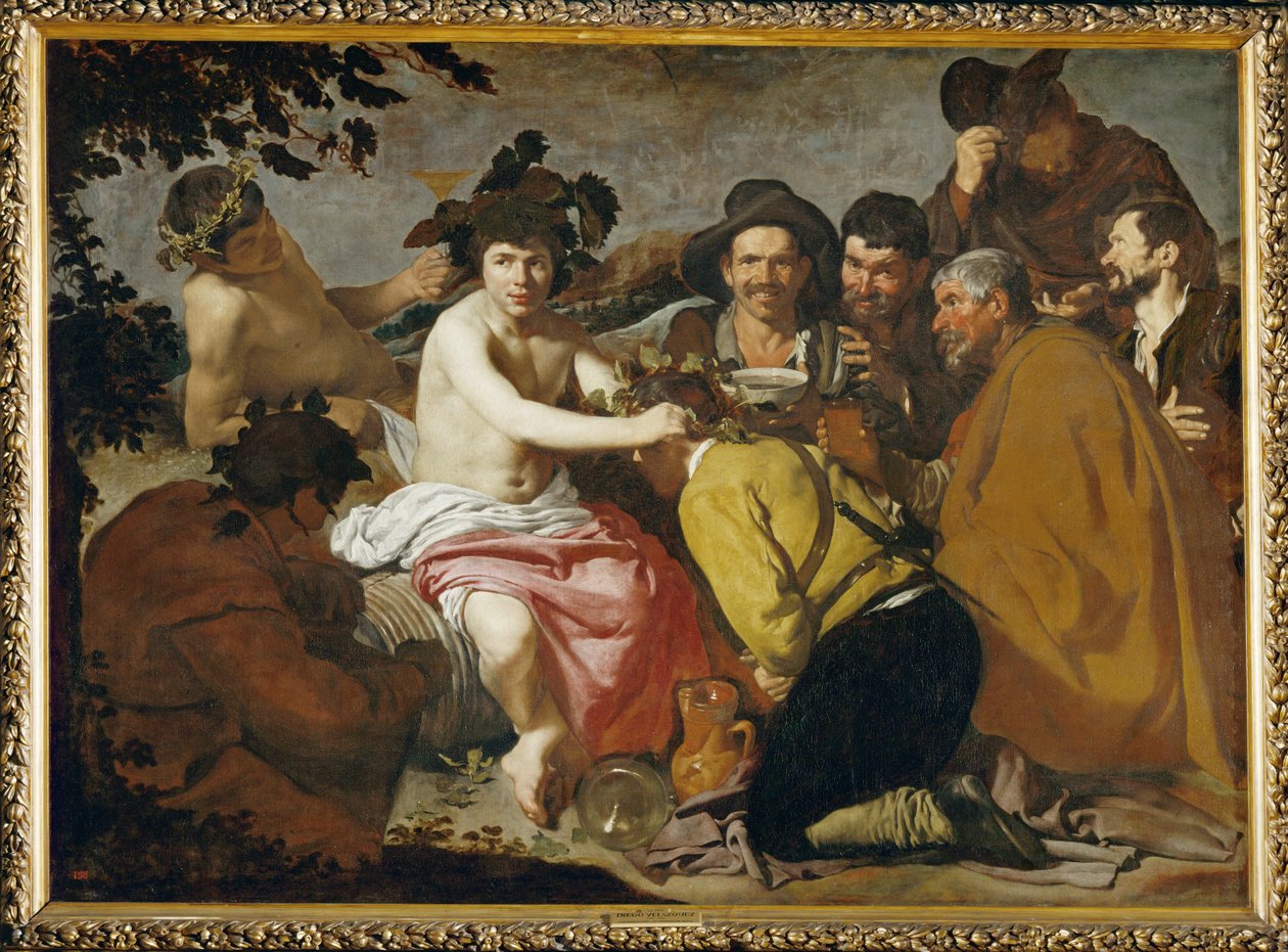 Triumf Bachusa ... (obraz na płótnie) autorstwa Diego Rodriguez de Silva y Velazquez