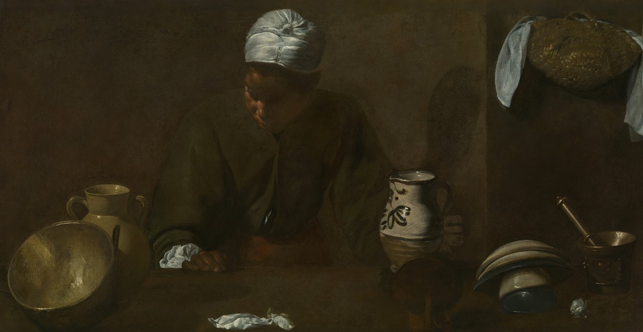 Scena kuchenna, 161820. autorstwa Diego Velasquez