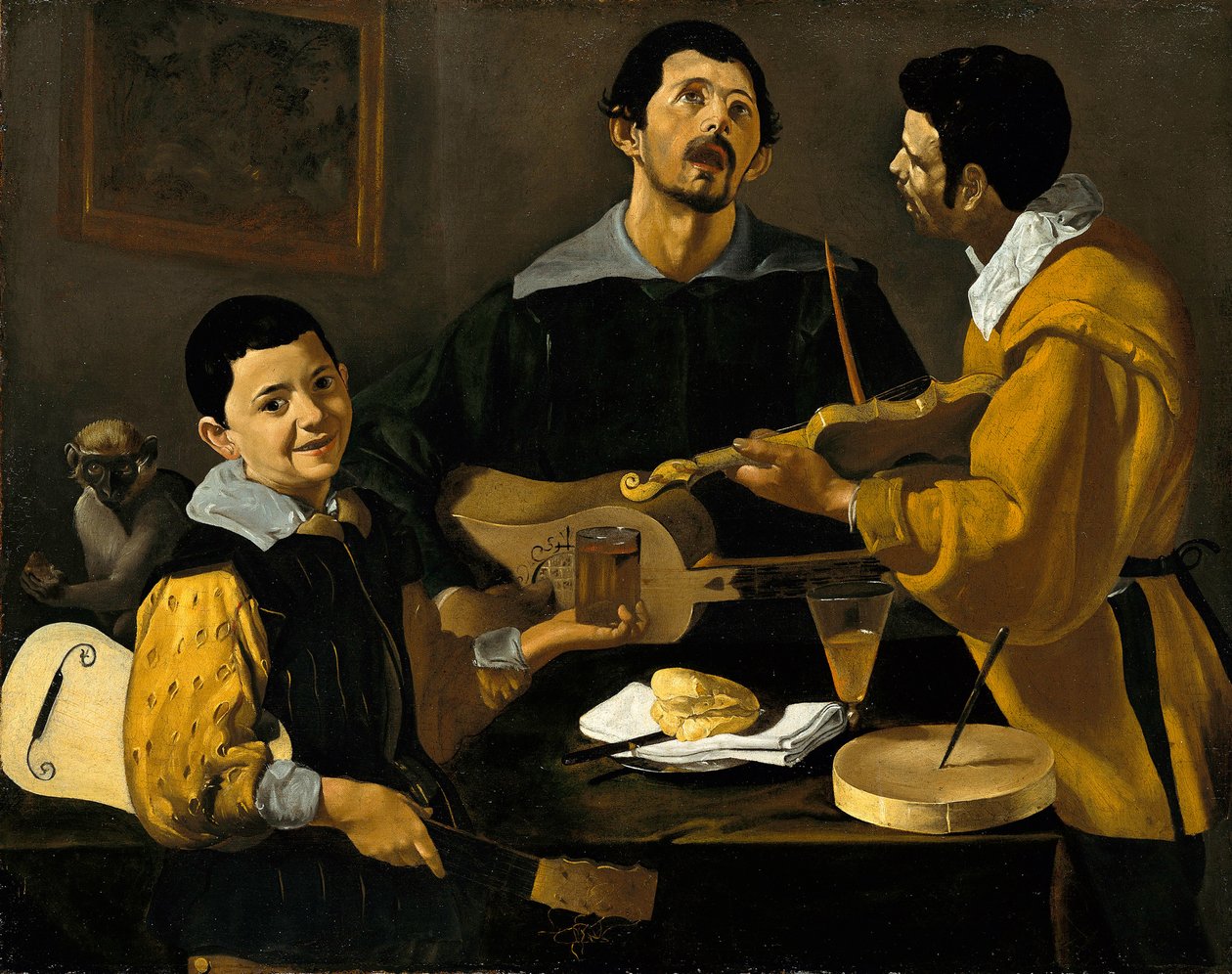 Trzej muzycy  autorstwa Diego Velázquez