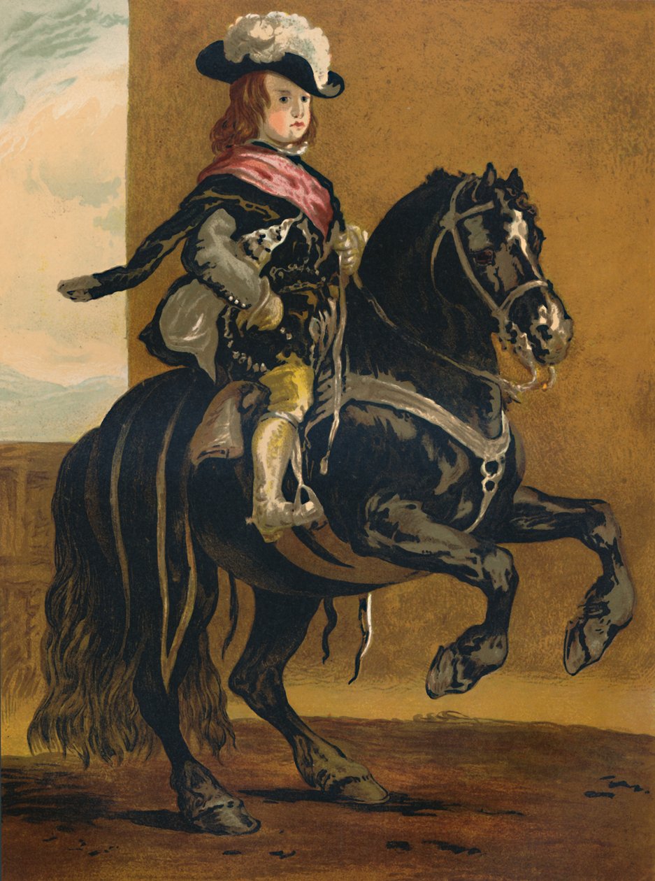 Uczeń La Haute Ecole - Don Balthazar, Infante z Hiszpanii, c1640, c1879. autorstwa Diego Velázquez