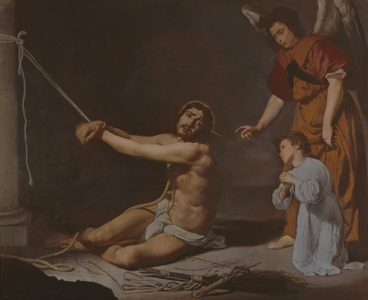 Chrystus po biczowaniu kontemplowanym przez duszę chrześcijańską, ok. 1628-9 autorstwa Diego Velázquez