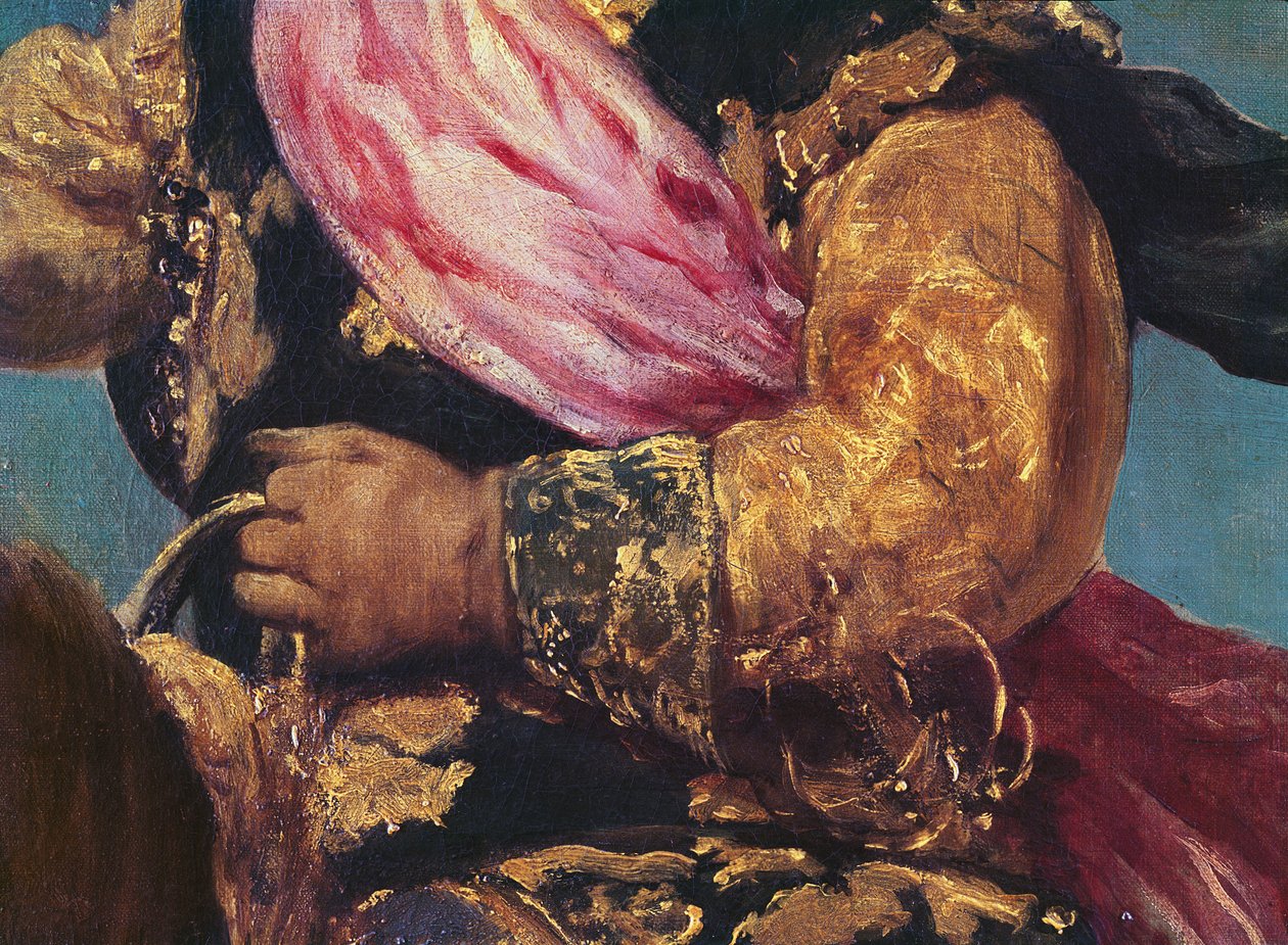 Fragment księcia Balthasara Carlosa na koniu, ok. 1635-36 (szczegóły z 835) autorstwa Diego Velázquez