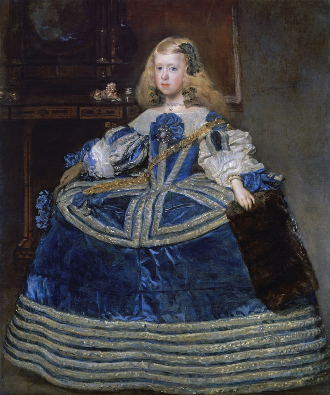 Infantka Margarita Teresa w niebieskiej sukni autorstwa Diego Velázquez