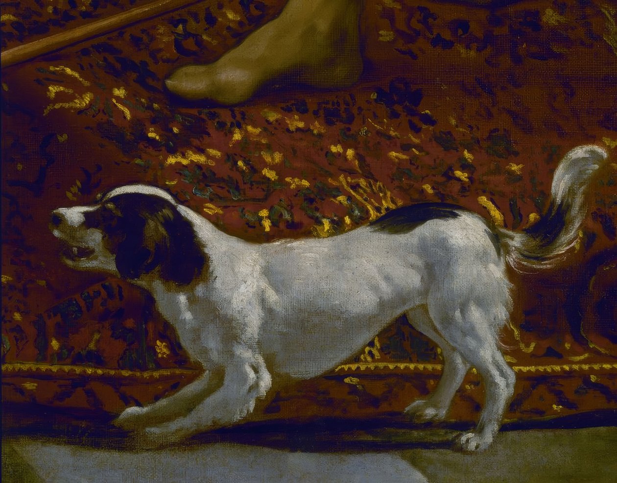 LA TUNICA DE JOSE - SZCZEGÓŁY PSA - XVII WIEK - HISZPAŃSKI BAROK - ODNOWIONY W 1989 ROKU - Zestaw 7331 autorstwa Diego Velázquez