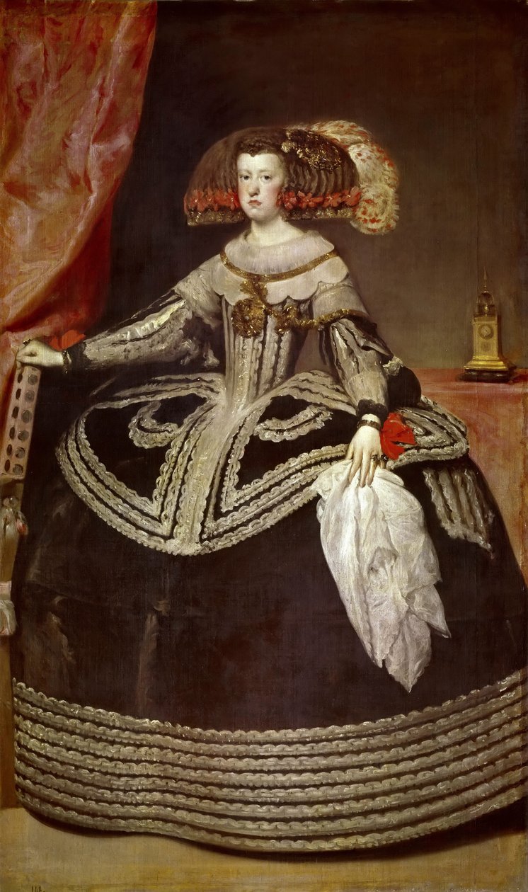 Portret Mariany Austriackiej 16341696 autorstwa Diego Velázquez