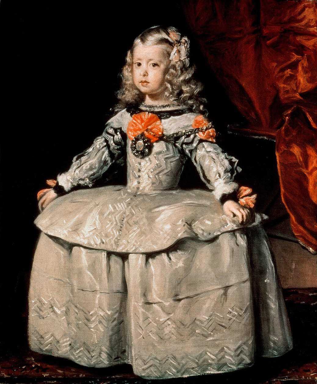 Portret infantki Małgorzaty (1651-73) w wieku 5 lat, 1656 autorstwa Diego Velázquez
