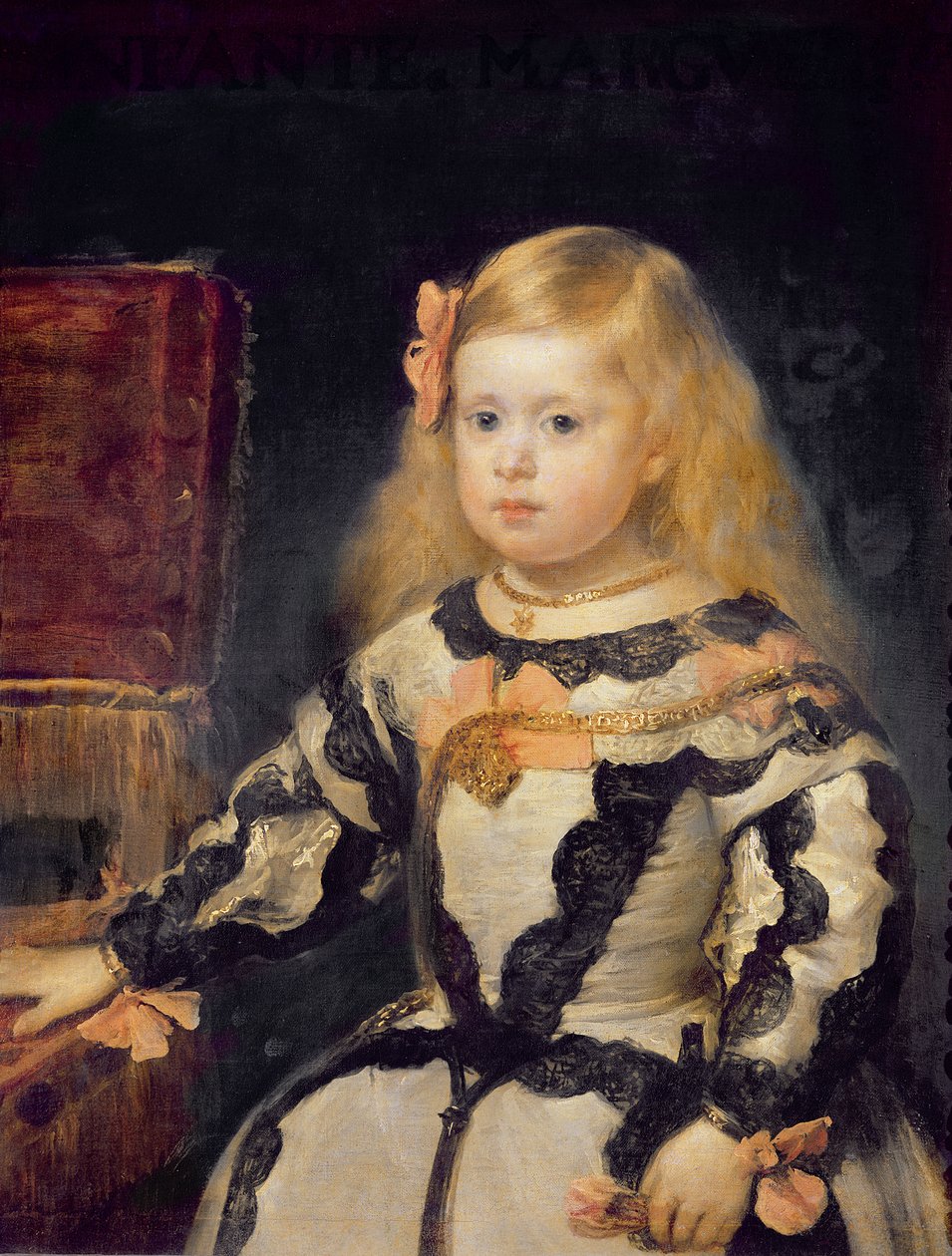 Portret infantki Marii Małgorzaty (1651-73) 1654 autorstwa Diego Velázquez