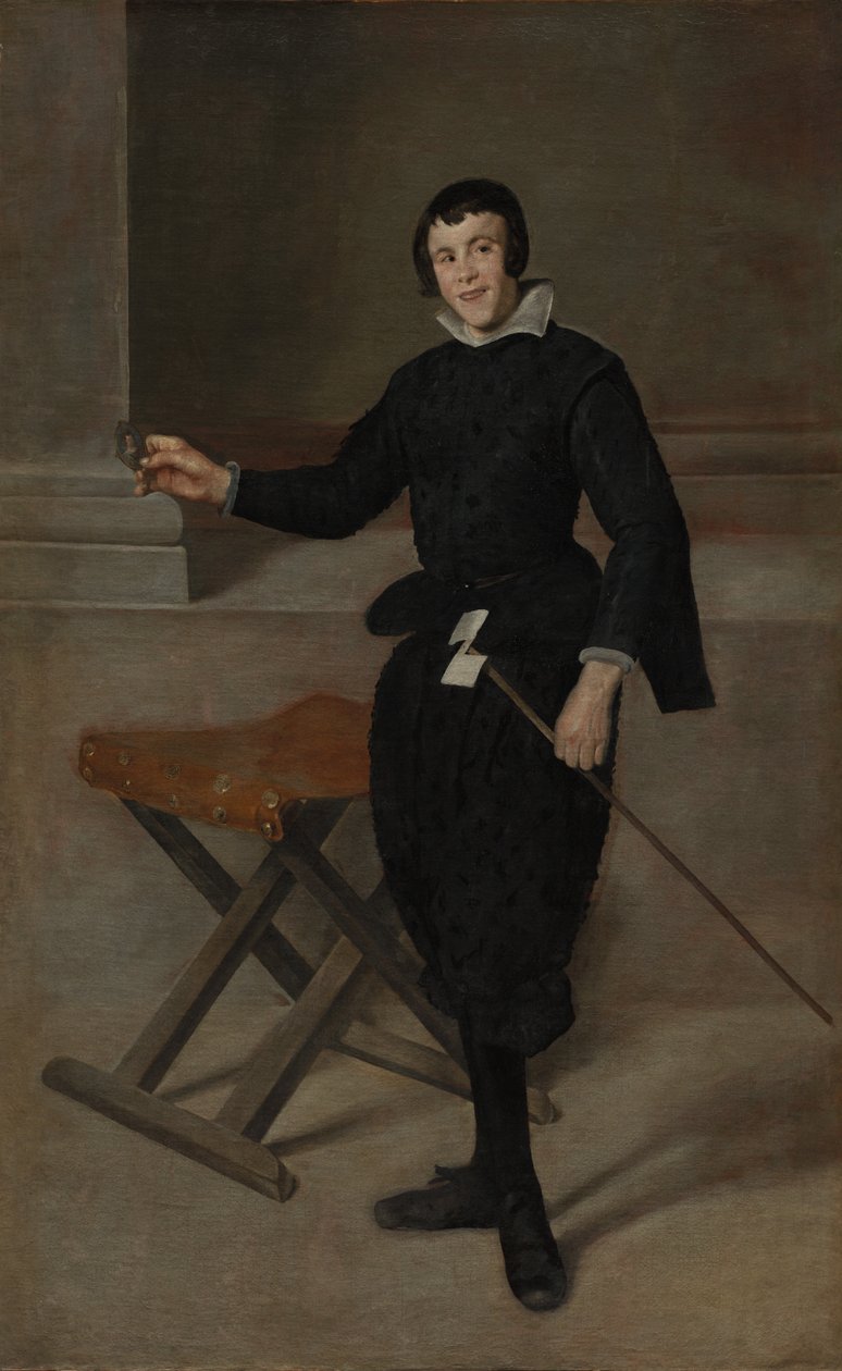 Portret błazna Calabazas autorstwa Diego Velázquez