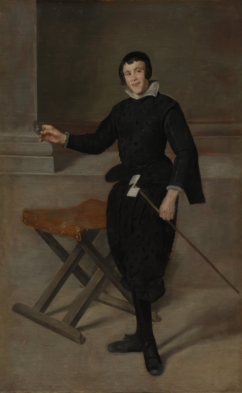Portret błazna Calabazasa autorstwa Diego Velázquez