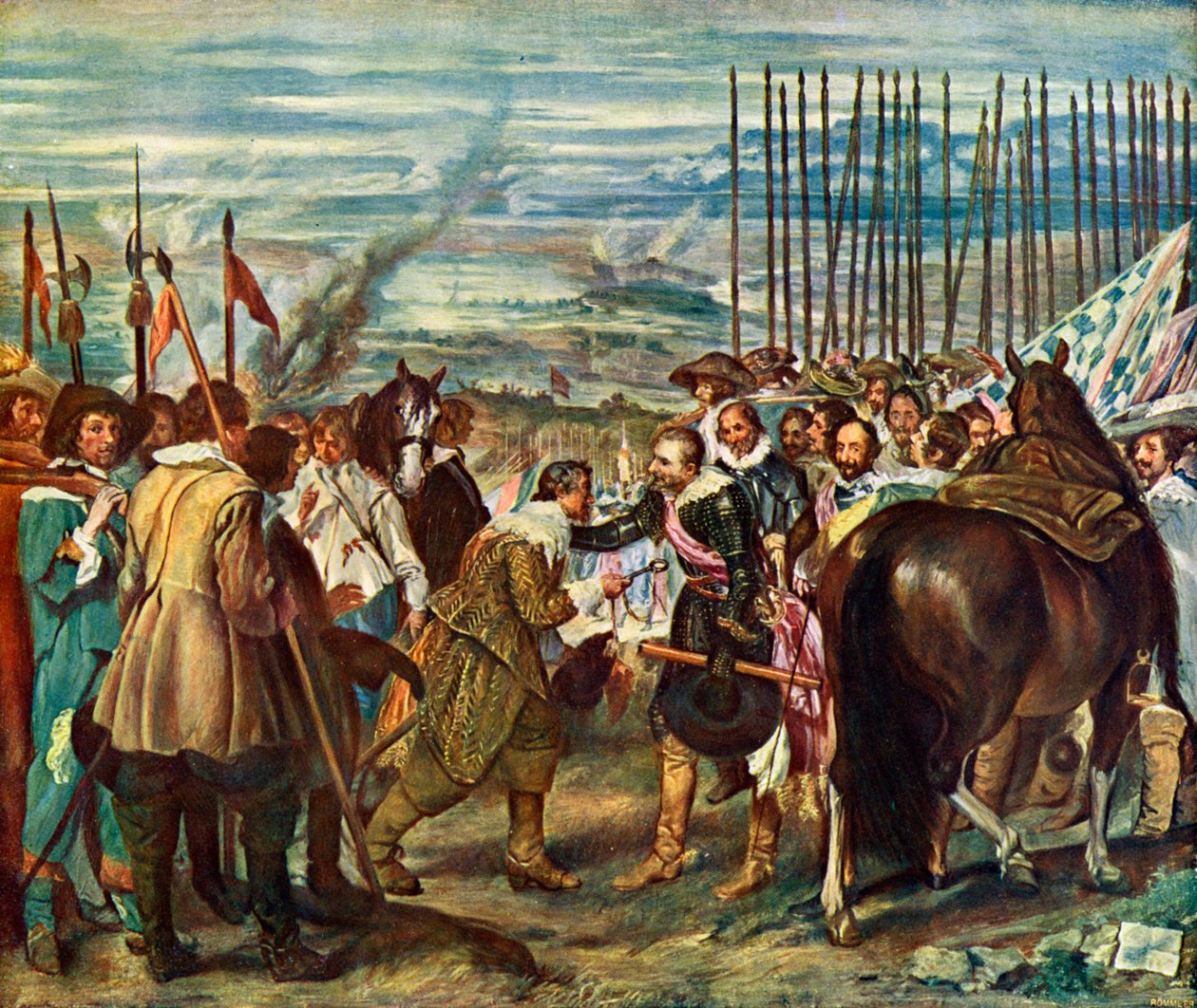 Poddanie Bredy Włócznie, 1634-1635. autorstwa Diego Velázquez
