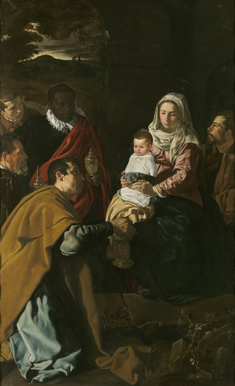 Pokłon Trzech Króli, 1619 autorstwa Diego Velázquez