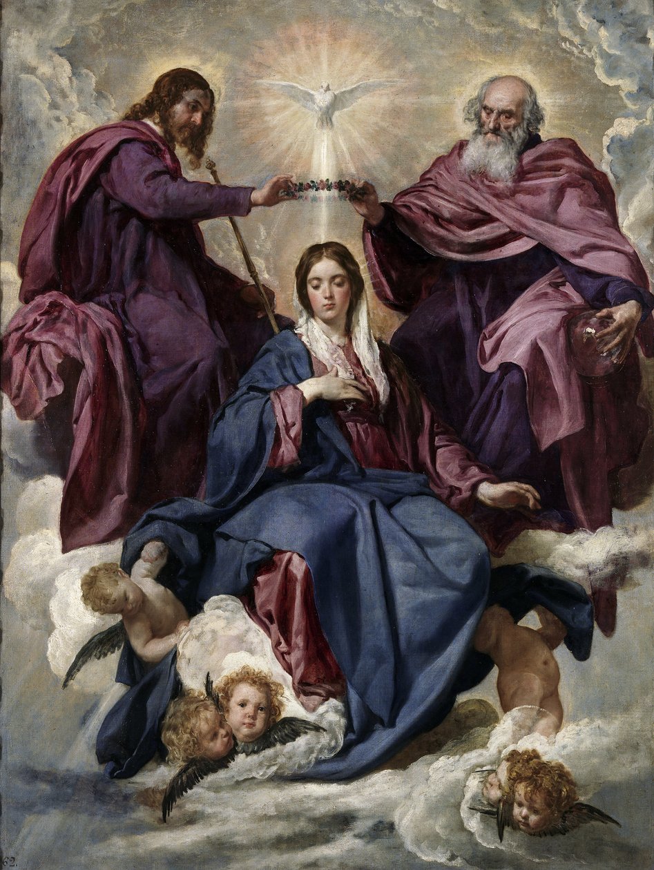 Koronacja Dziewicy, 1635-1636 autorstwa Diego Velázquez
