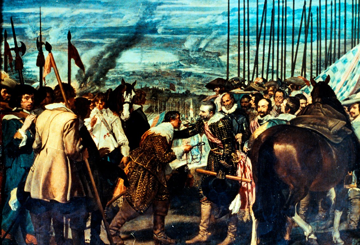 „Redukcja Bredy”, wojna trzydziestoletnia, 1625, XVII w. autorstwa Diego Velázquez