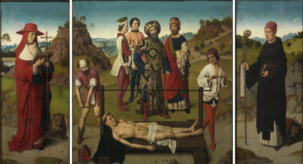 Tryptyk męczeństwa św. Erazma autorstwa Dieric Bouts