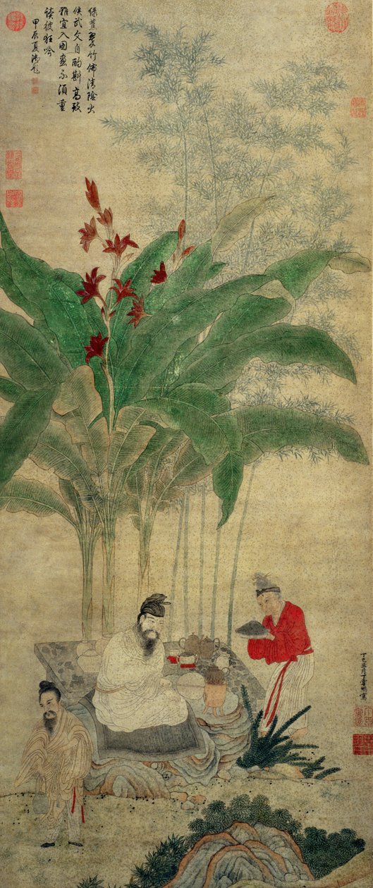 Wrząca Herbata, 1617 autorstwa Ding Yunpeng