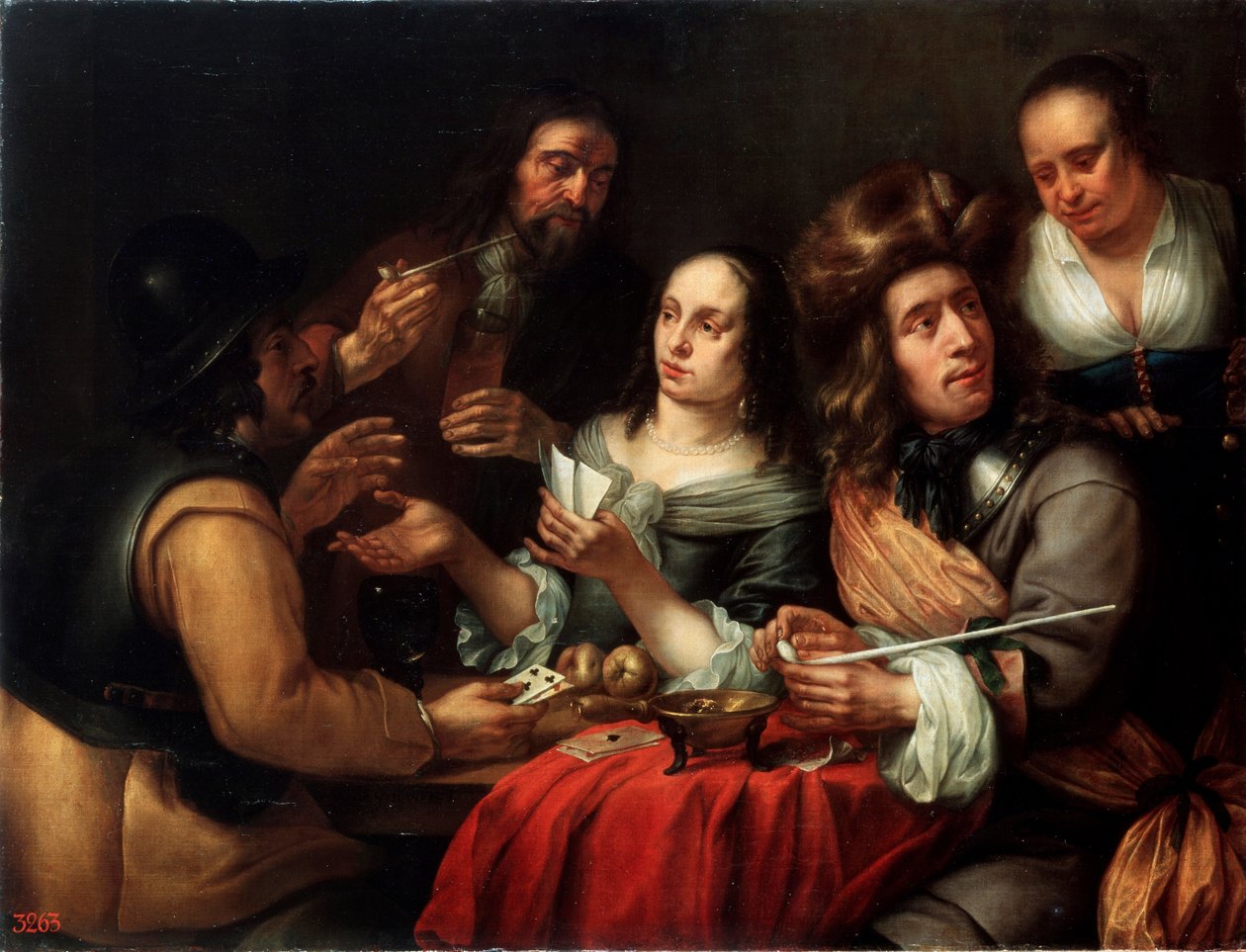 Gra karciana, XVII wiek autorstwa Dingeman van der Hagen