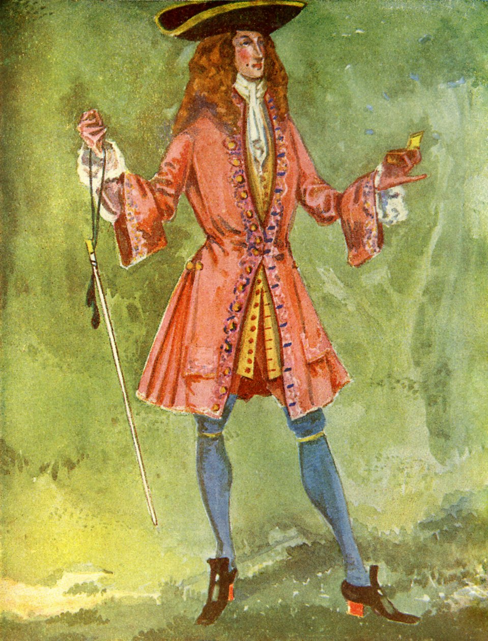 Kostium męski za panowania Anny I (1702-1714) autorstwa Dion Clayton Calthrop