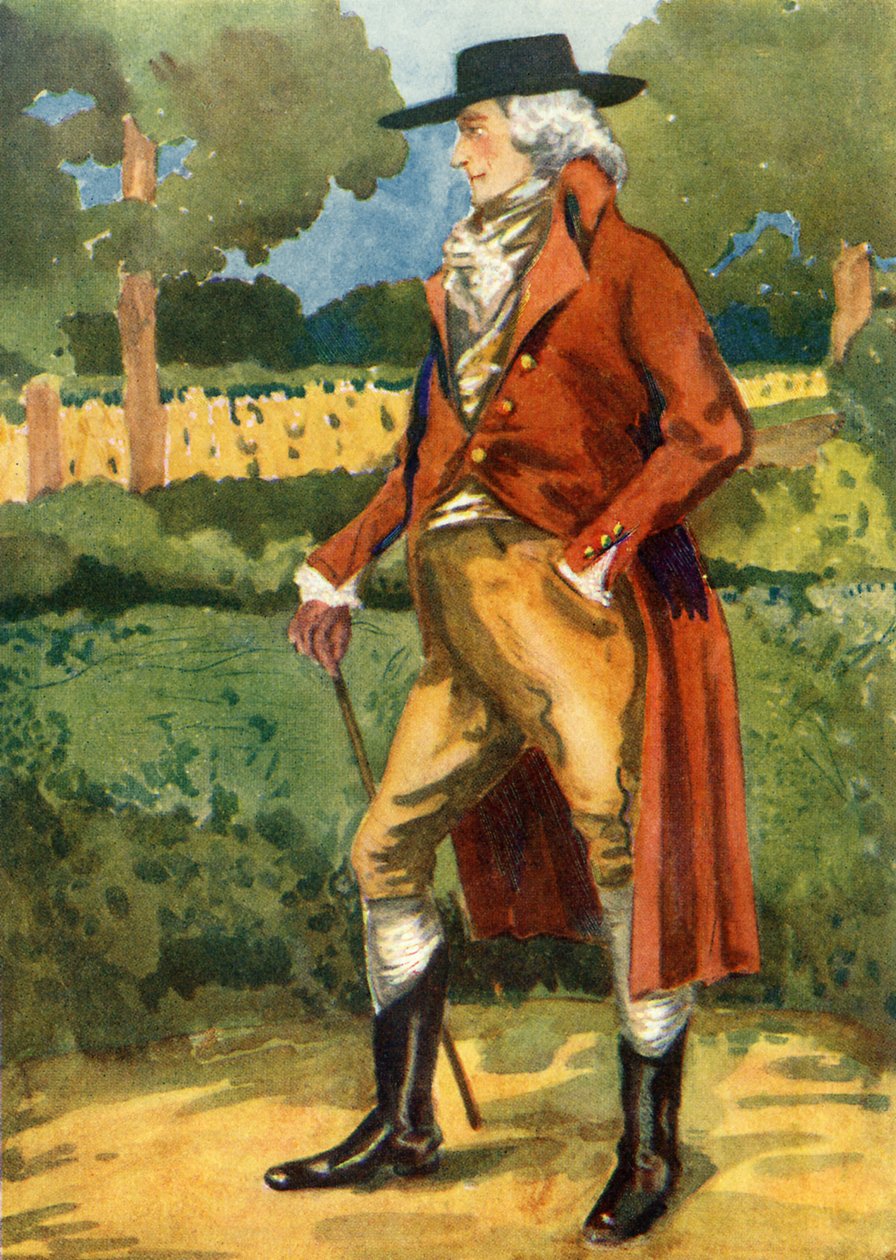 Kostium męski za panowania Jerzego III (1760-1820) autorstwa Dion Clayton Calthrop