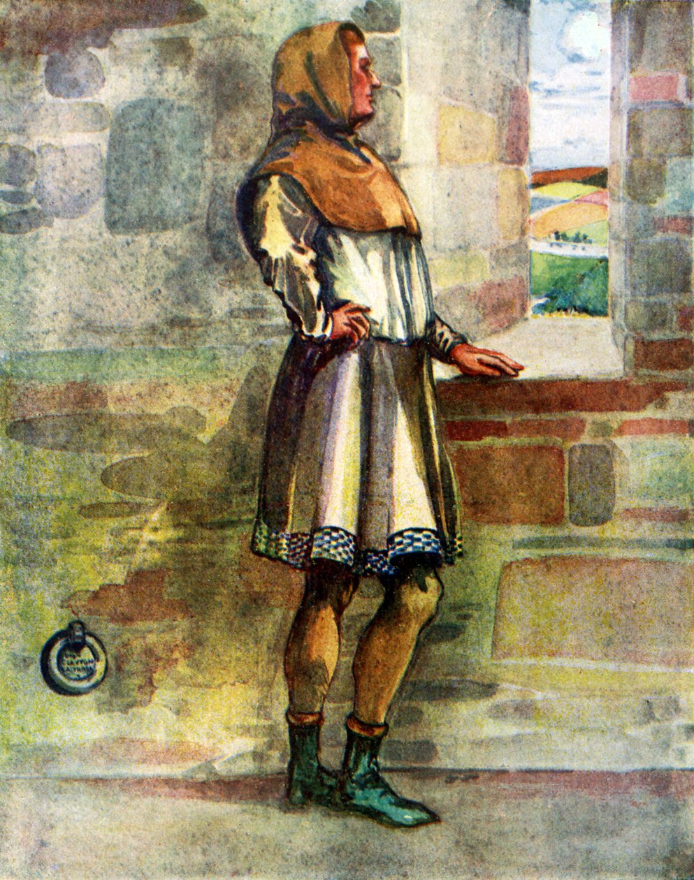 Kostium męski za panowania Ryszarda I (1189 - 1199) autorstwa Dion Clayton Calthrop