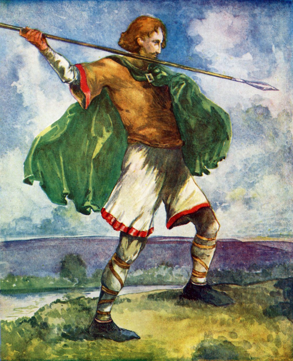 Strój męski za panowania Wilhelma II (1087-1100) autorstwa Dion Clayton Calthrop
