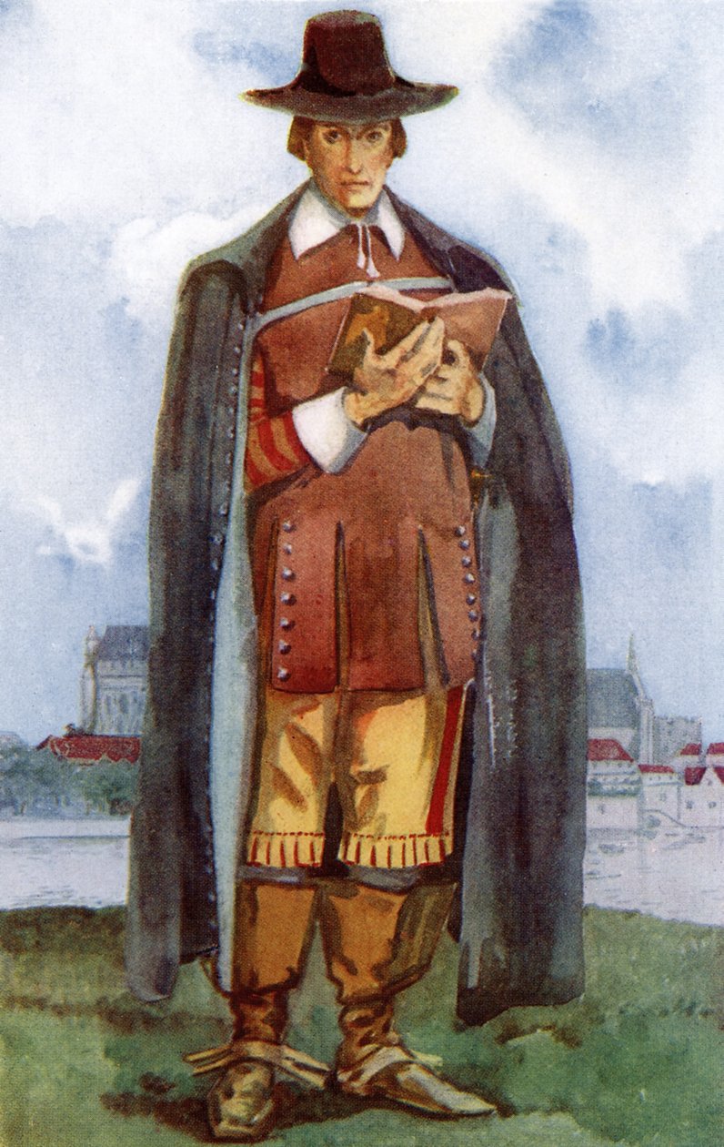Strój męski w czasach panowania Cromwellów (1649-1660) autorstwa Dion Clayton Calthrop