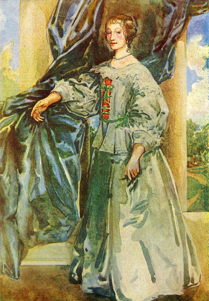 Strój kobiecy za panowania Karola I (1625-1649) autorstwa Dion Clayton Calthrop