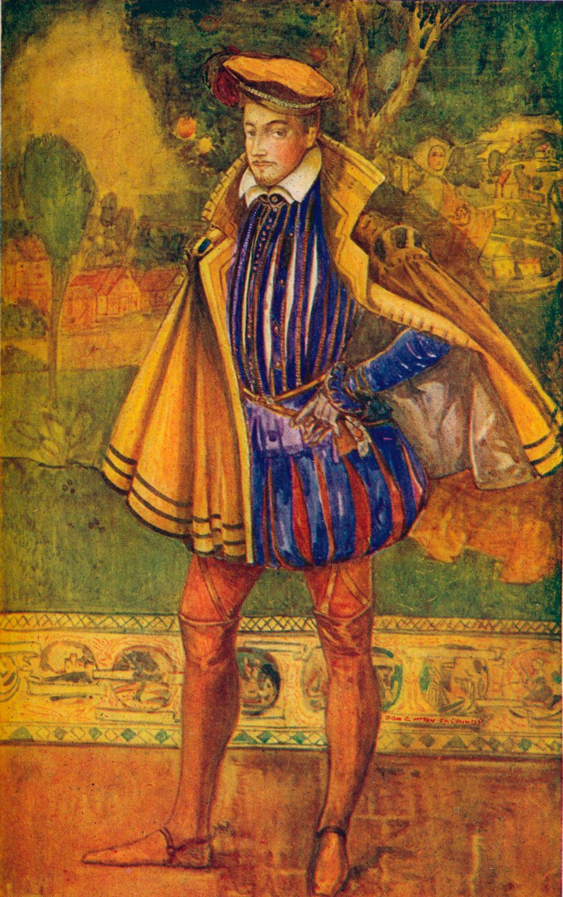 Człowiek czasów Elżbiety, 1907 autorstwa Dion Clayton Calthrop