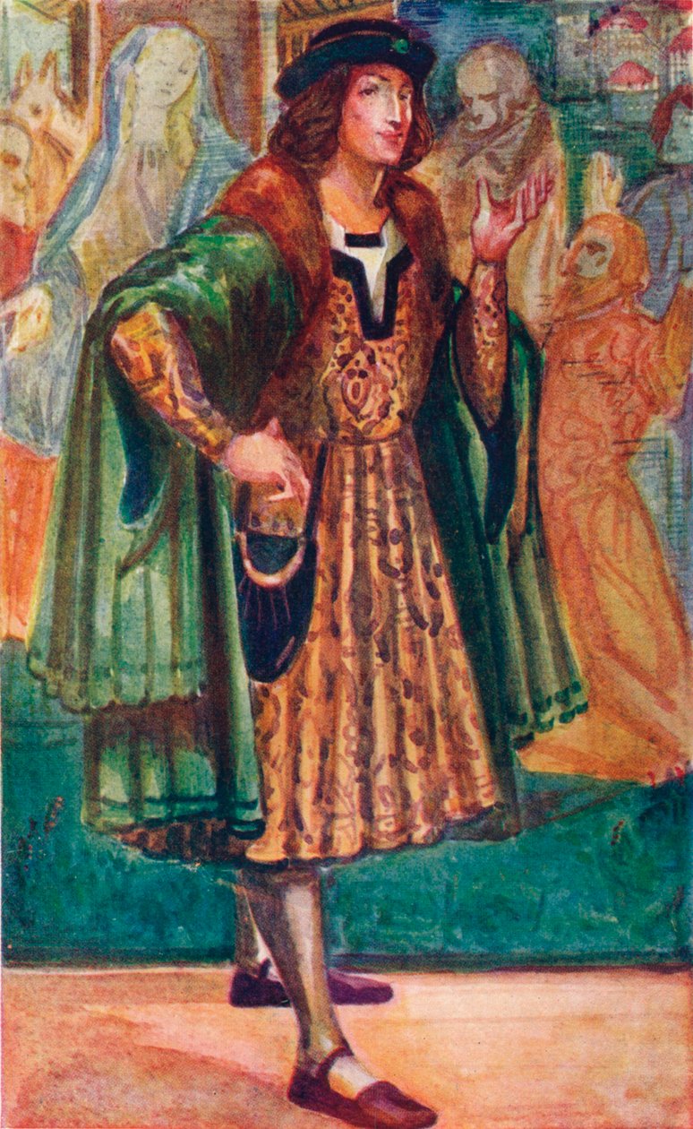 Człowiek czasów Ryszarda III, 1907 autorstwa Dion Clayton Calthrop