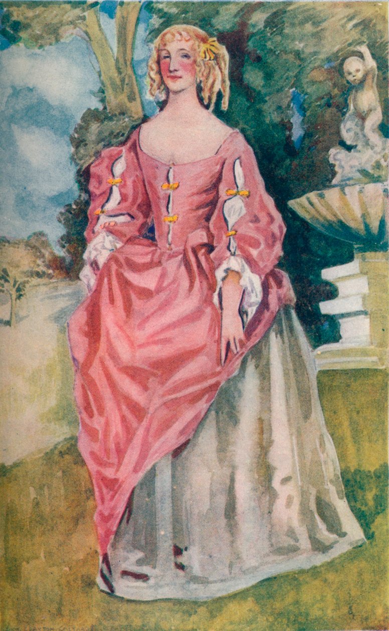 Kobieta czasów Karola II, 1907 autorstwa Dion Clayton Calthrop