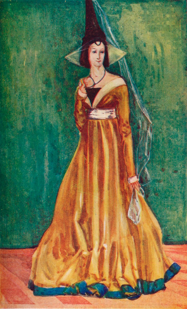 Kobieta czasów Edwarda IV, 1907 autorstwa Dion Clayton Calthrop