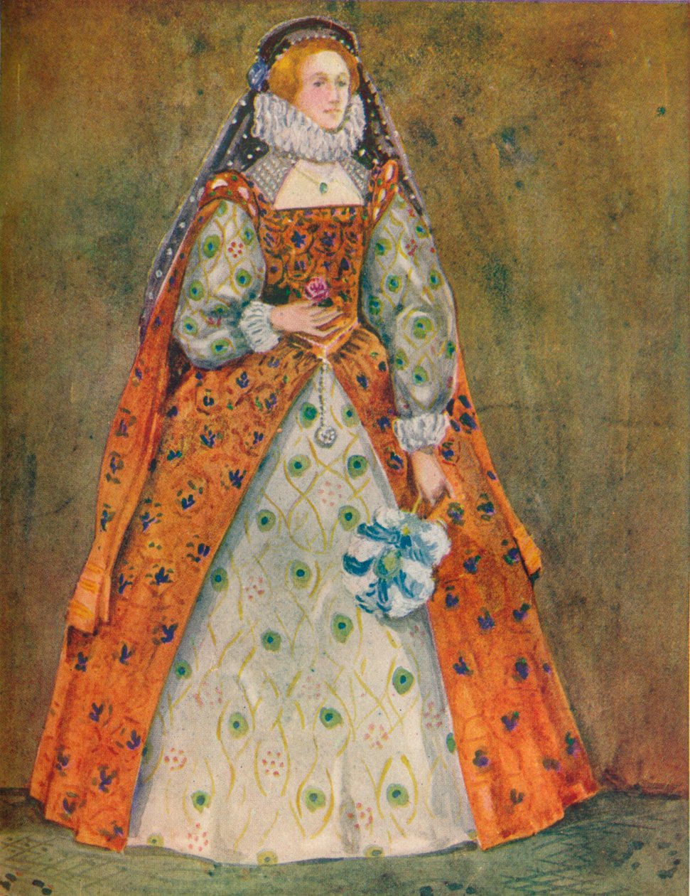 Kobieta z czasów Elżbiety, 1907 autorstwa Dion Clayton Calthrop