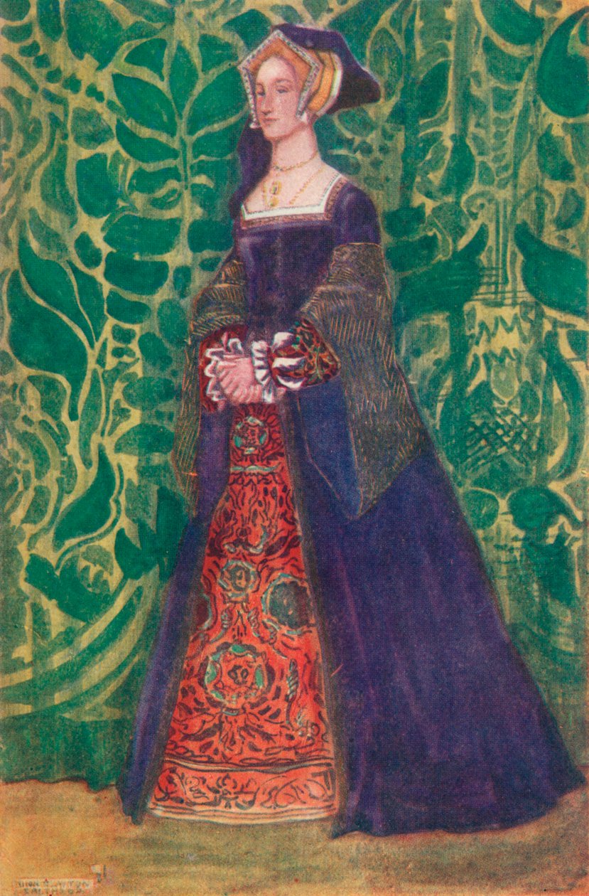 Kobieta czasów Henryka VIII, 1907 autorstwa Dion Clayton Calthrop