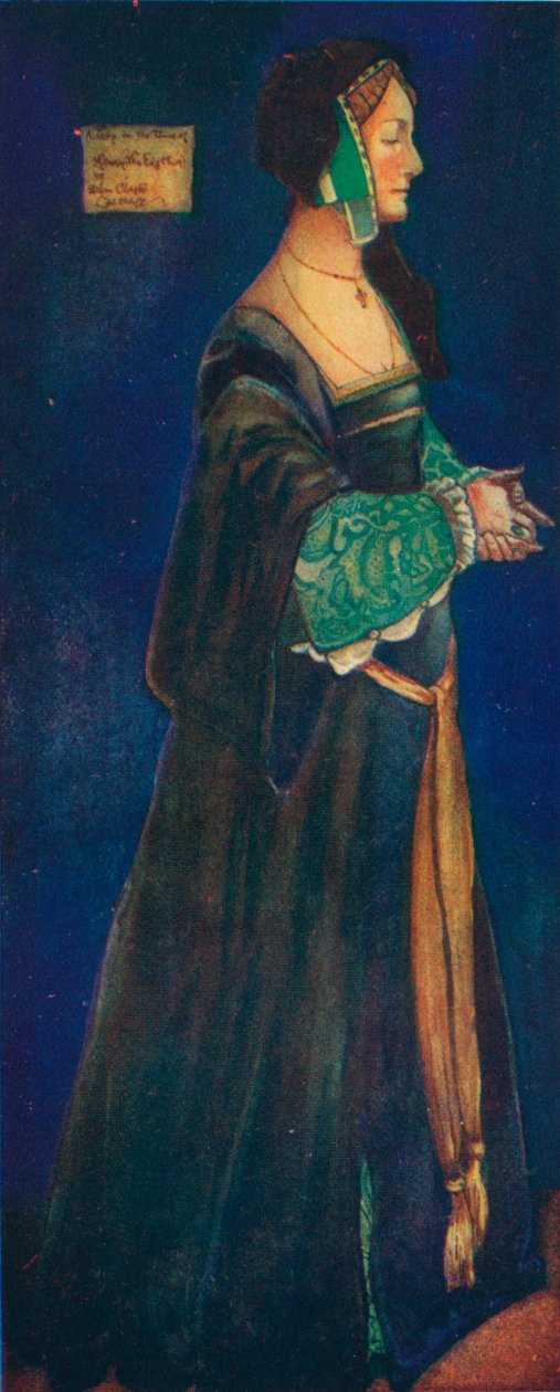 Kobieta czasów Henryka VIII, 1907. autorstwa Dion Clayton Calthrop