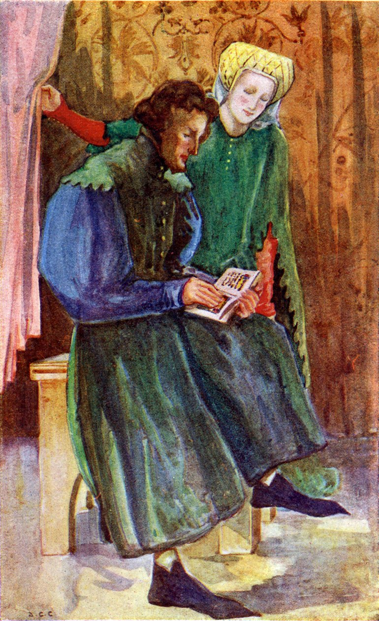Kostium dla pary za panowania Henryka IV (1399 -1413) autorstwa Dion Clayton Calthrop