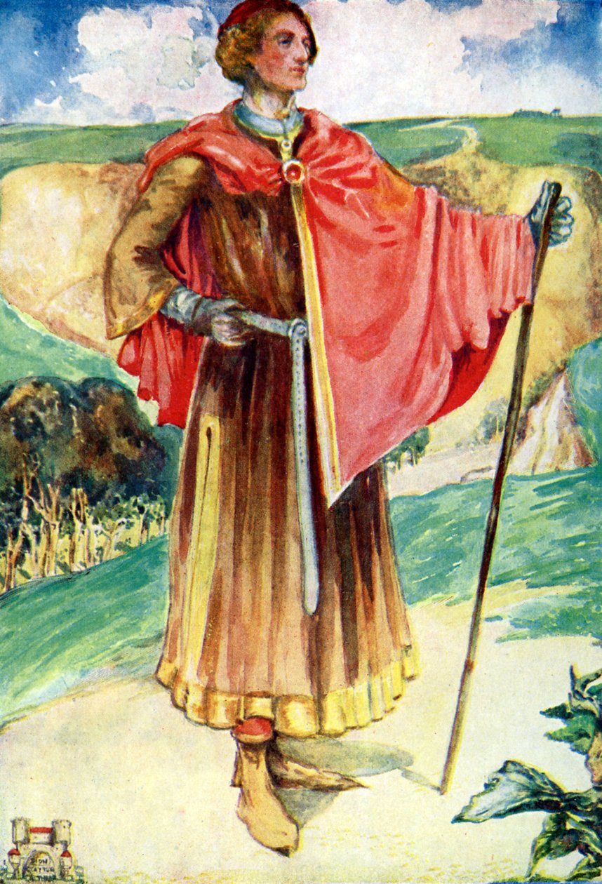 Strój męski za panowania Henryka II (1154-1189) autorstwa Dion Clayton Calthrop