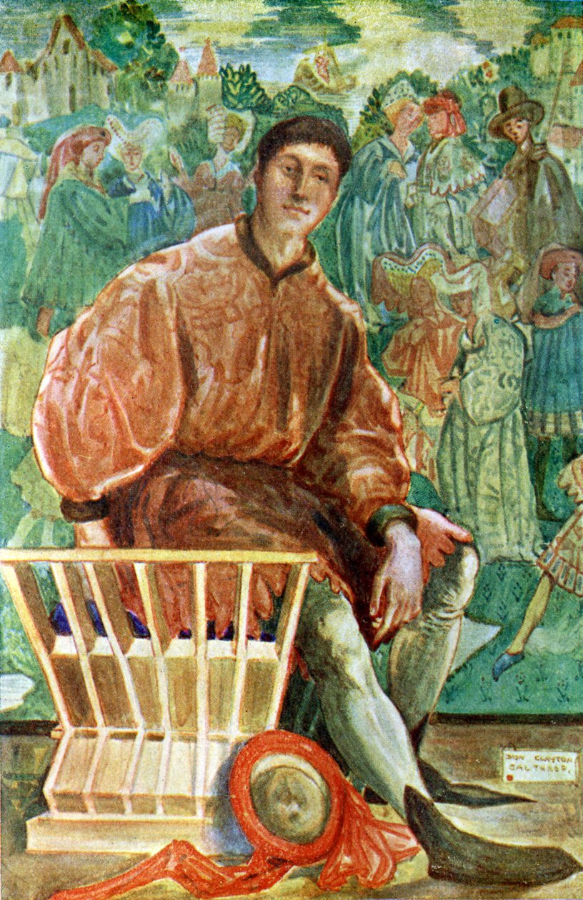 Strój męski za panowania Henryka VI (1422-1461) autorstwa Dion Clayton Calthrop
