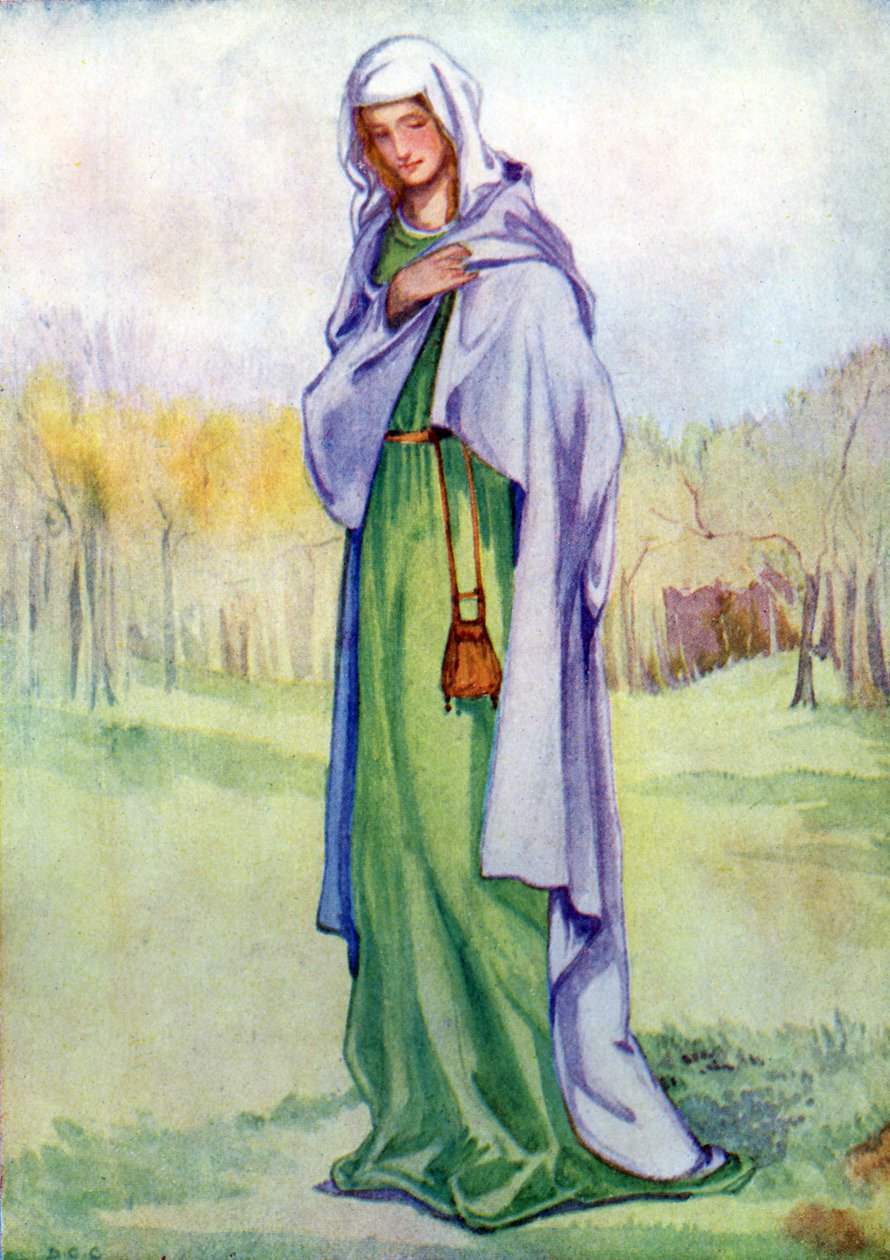 Strój kobiecy za panowania Henryka III autorstwa Dion Clayton Calthrop