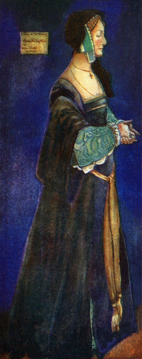 Kostium damski za panowania Henryka VIII (1509-1547) autorstwa Dion Clayton Calthrop