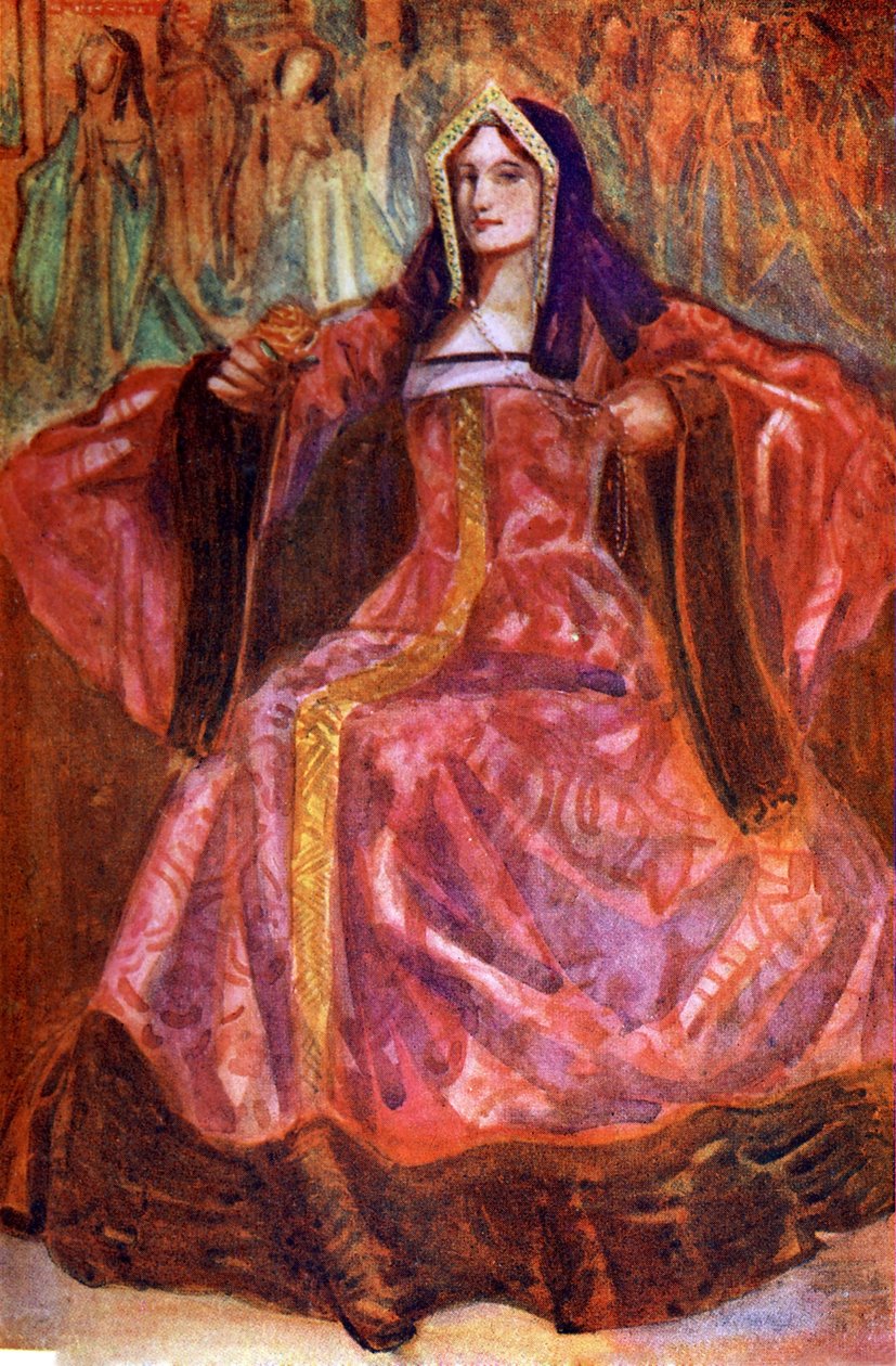 Kostium damski za Henryka VII (1485-1509) autorstwa Dion Clayton Calthrop