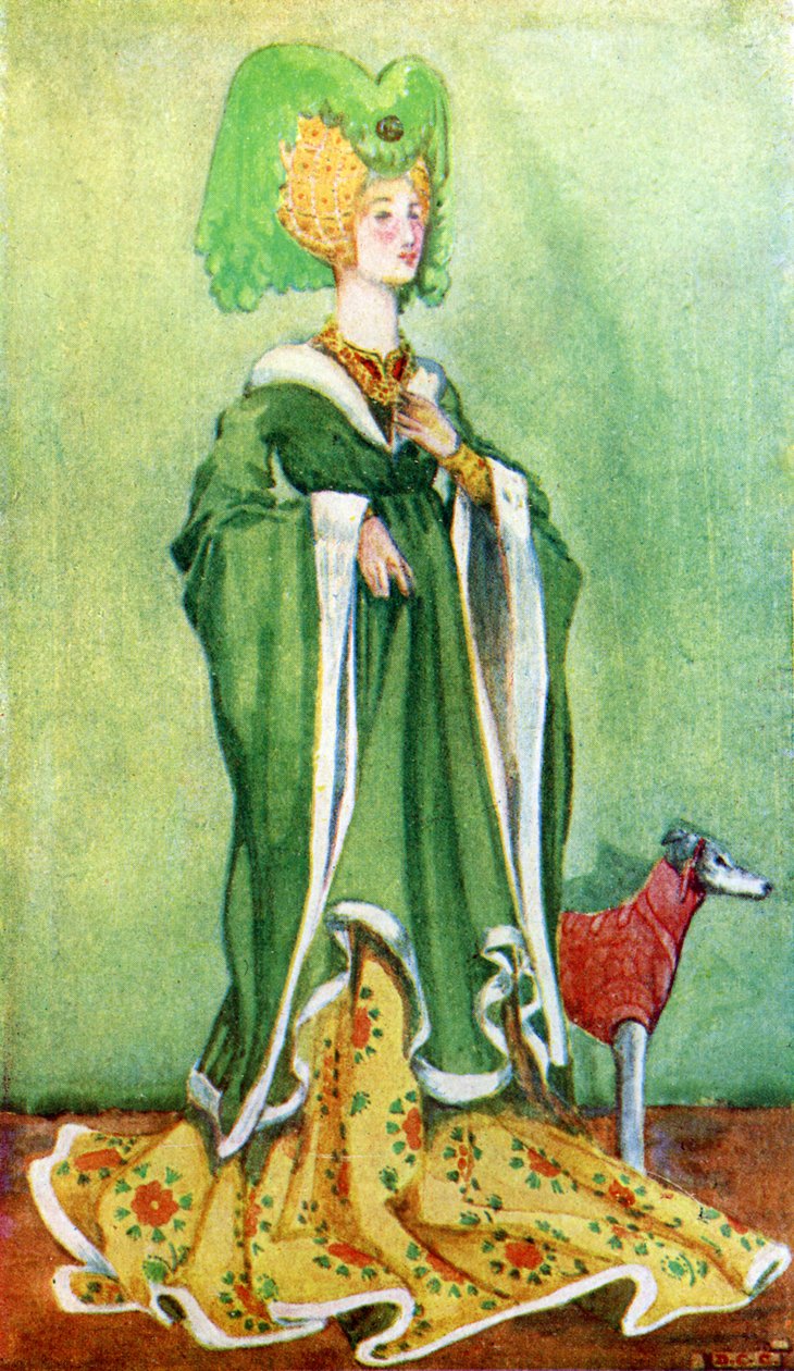 Kostium damski za panowania Henryka VI (1422-1461) autorstwa Dion Clayton Calthrop