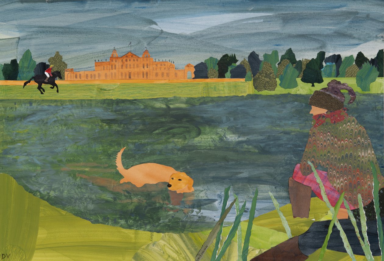 Badminton (kolaż) autorstwa Dione Verulam