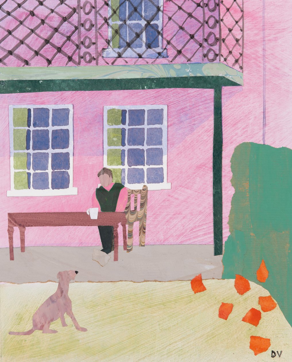 Przerwa na kawę (kolaż) autorstwa Dione Verulam