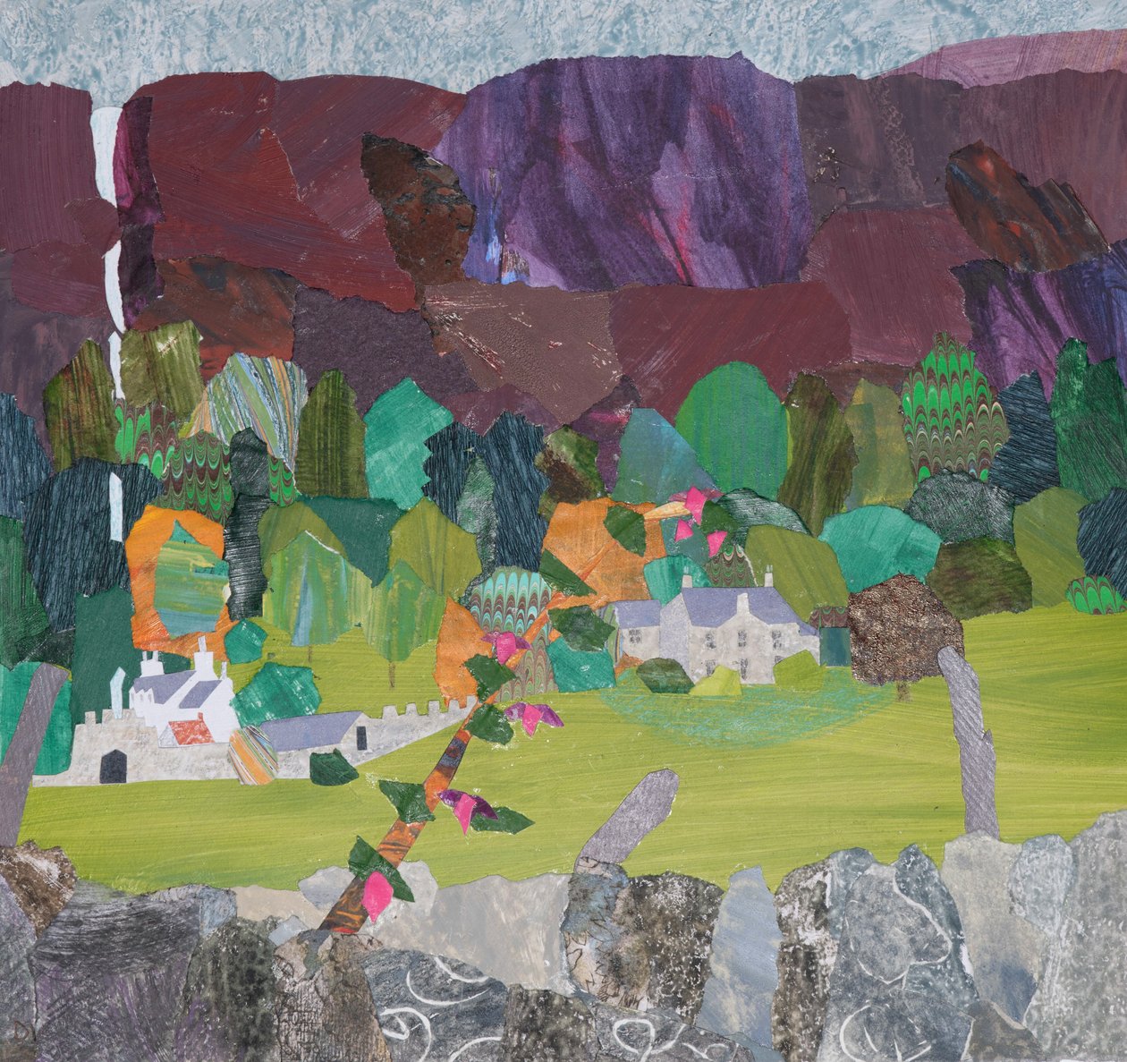 Fuksja w Carsaig (kolaż) autorstwa Dione Verulam