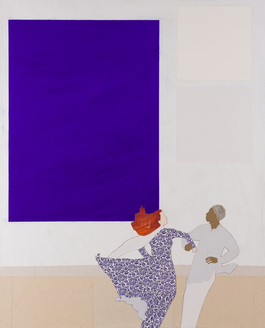 Klein inspiruje do tańca, 2020 (kolaż) autorstwa Dione Verulam